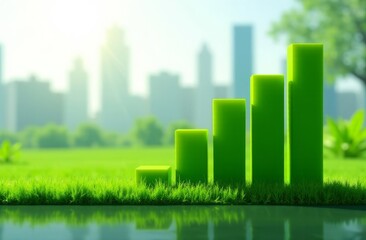 An ESG icon concept highlights the connection between environment, society, and governance in sustainable and ethical business practices. Infographics.