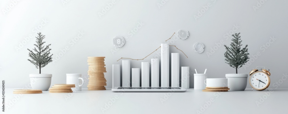 Poster high detail automated icon for visualizing and analyzing capital expenditure capex data and trends d