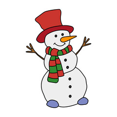 Cartoon Winter Clipart: Doodle Winter Clipart: Colorful Winter Clipart Doodles