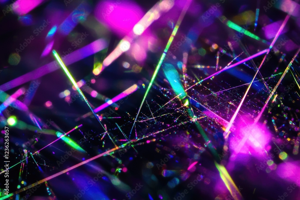 Poster dynamic and colorful burst of fireworks creating a spectacular display against the night sky.