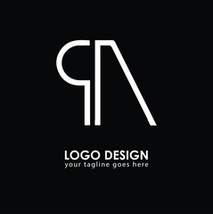QA QA Logo Design, Creative Minimal Letter QA QA Monogram