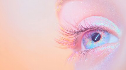 Translucent Eyelash Close-Up with Minimalist Aesthetic Focus