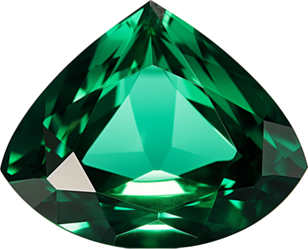 Brilliant Pear-Shaped Emerald Gemstone
