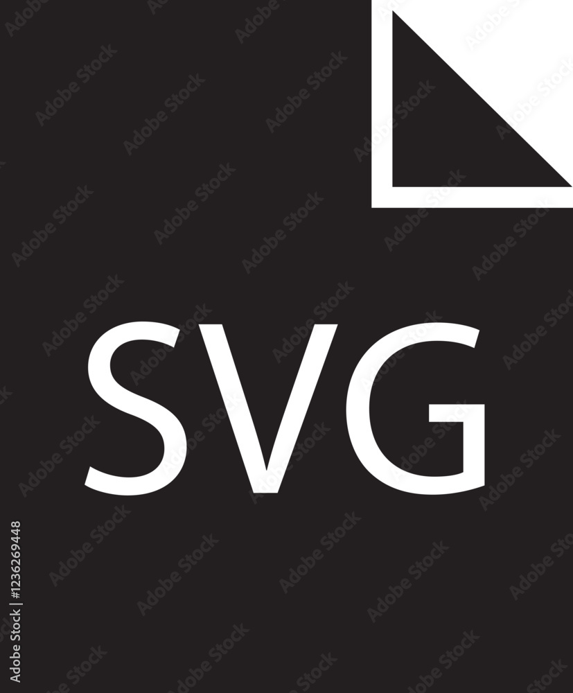 Poster file icon. format of document on computer flat symbol. svg file sign. audio extension graphic multim