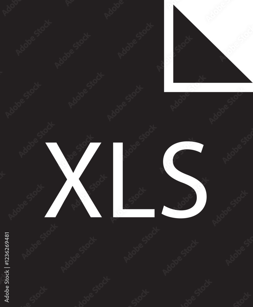 Poster file icon. format of document on computer flat symbol. xls file sign. audio extension graphic multim