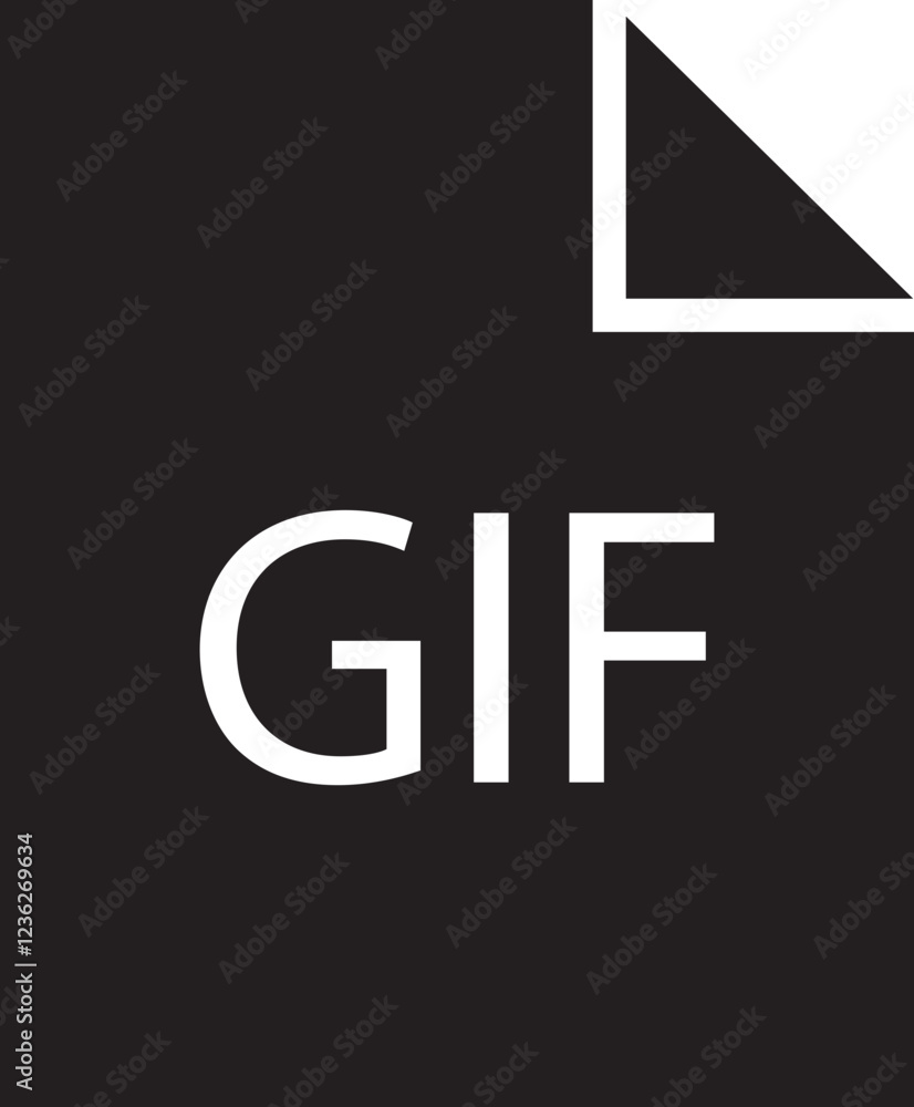 Poster file icon. format of document on computer flat symbol. gif file sign. audio extension graphic multim