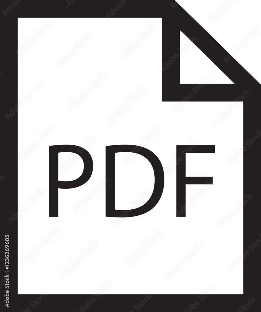 Poster file icon. format of document on computer outline symbol. pdf file sign. audio extension graphic mul
