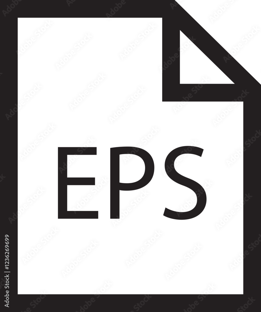 Poster file icon. format of document on computer outline symbol. eps file sign. audio extension graphic mul