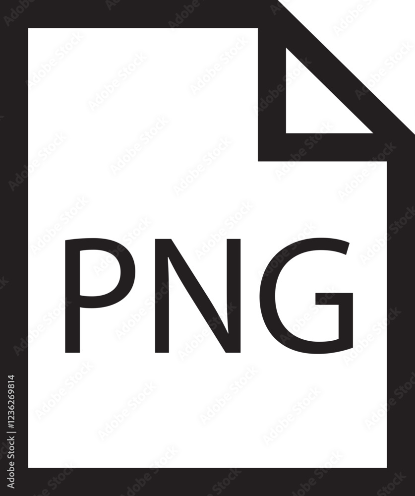 Poster file icon. format of document on computer outline symbol. png file sign. audio extension graphic mul