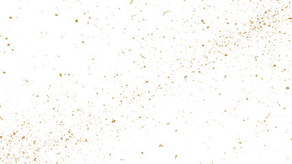 Gold Isolated Falling Foil Confetti with Glitter Dust. Golden Festive Background. gold glitter dust falling on transparent background,