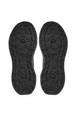 Black sneakers on white background, sports shoes, running shoes, comfortable shoes