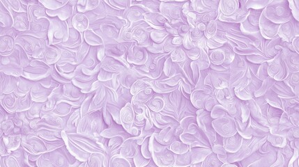 Elegant Looping Vine Artwork in Soft Lavender Color Palette