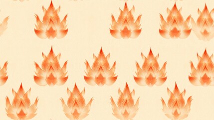 Flaming Lotus Artwork for Flat Design and Creative Projects