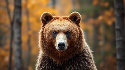 Fototapeta premium brown bear portrait