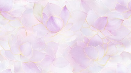 Soft Pastel Artwork Featuring Delicate Flower Curves and Patterns