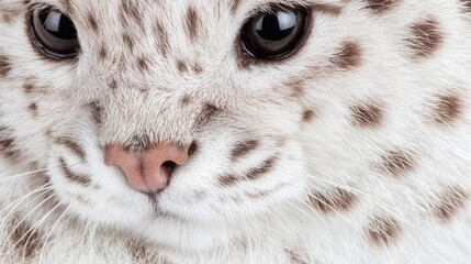 Naklejka premium Close-up portrait of a snow leopard cub