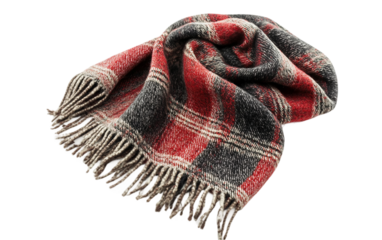 A Warm Tradition The Welsh Woolen Shawl Isolated On Transparent Background.