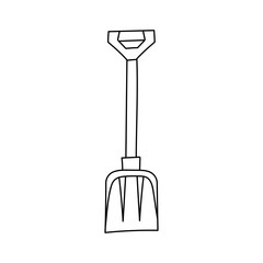 Doodle Winter Clipart: Cartoon Winter Clipart: Outline Kawaii Winter Vector Graphics