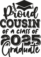 Proud Graduation of 2025 t-shirt designs