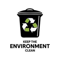 recycling bin vector logo icon