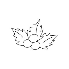 Hand-drawn Winter Clipart: Kawaii Winter Clipart: Outline Winter Doodles