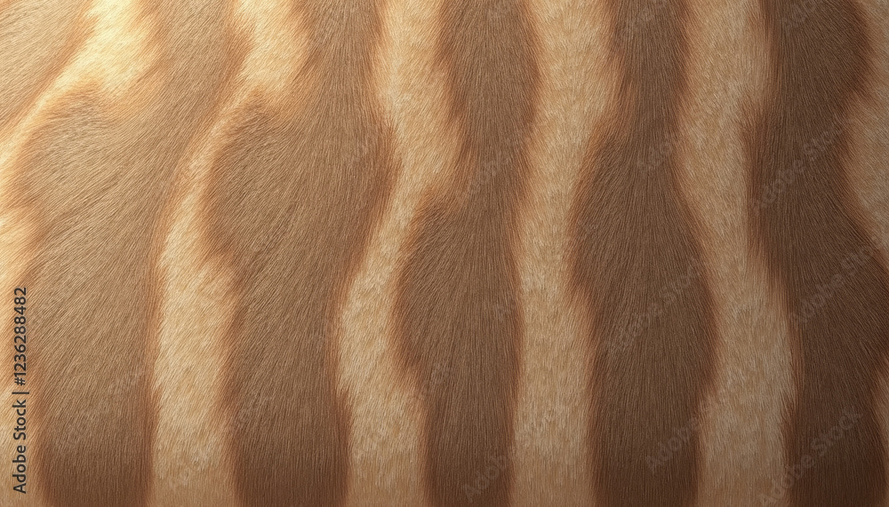 Poster seamless sable fur texture with realistic patterns and natural colors