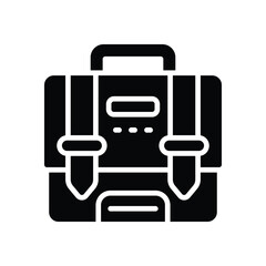 briefcase solid icon. vector icon for your website, mobile, presentation, and logo design.