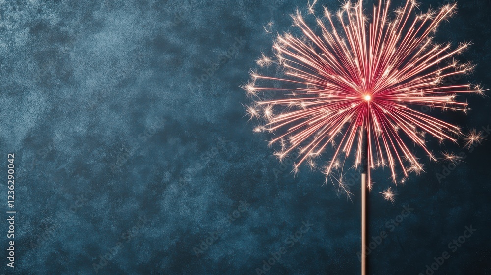 Poster vibrant and captivating fireworks exploding in a night sky creating a stunning display of light colo