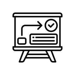 presentation line icon. vector icon for your website, mobile, presentation, and logo design.