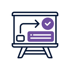 presentation dual tone icon. vector icon for your website, mobile, presentation, and logo design.