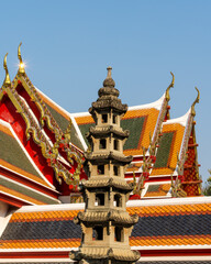 The roof of a temple in Thailand © picutt