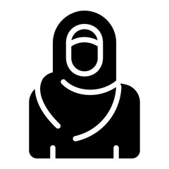 muslimah glyph icon