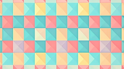Fototapeta premium A colorful geometric pattern made of squares.