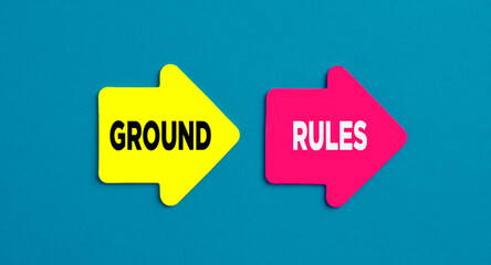 Business ground rules, regulation, principles and procedures to follow. The word ground rules on...