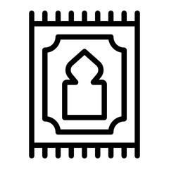 Obraz premium sajadah line icon
