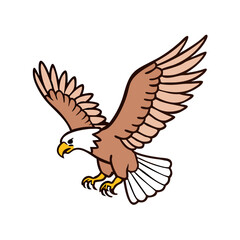 eagle flying icon, eagle flying vector illustration-simple illustration of eagle flying, perfect for eagle flying logos and icons