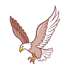 eagle flying icon, eagle flying vector illustration-simple illustration of eagle flying, perfect for eagle flying logos and icons