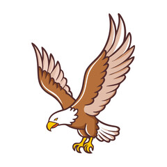 eagle flying icon, eagle flying vector illustration-simple illustration of eagle flying, perfect for eagle flying logos and icons