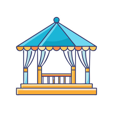 recommend clip art: gazebo icon, gazebo vector illustration-simple illustration of gazebo, perfect for gazebo logos and icons