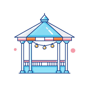 recommend clip art: gazebo icon, gazebo vector illustration-simple illustration of gazebo, perfect for gazebo logos and icons