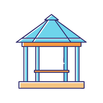 recommend clip art: gazebo icon, gazebo vector illustration-simple illustration of gazebo, perfect for gazebo logos and icons