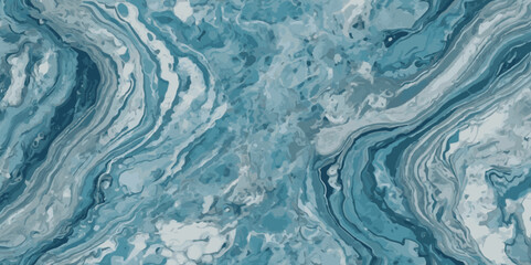 Watercolor surface ocean water wave, seamless blue water ocean wave background. Blue water ocean surfing wave.
