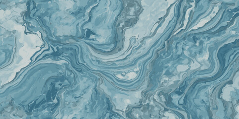 Vector ocean watercolor soft blue and white wavey curve line background. Blue water ocean sea wave seamless background.