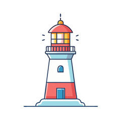 lighthouse icon, lighthouse vector illustration-simple illustration of lighthouse, perfect for lighthouse logos and icons