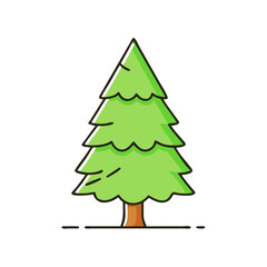 pine tree icon, pine tree vector illustration-simple illustration of pine tree, perfect for pine tree logos and icons