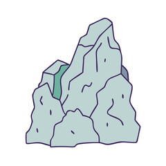 rock formation icon, rock formation vector illustration-simple illustration of rock formation, perfect for rock formation logos and icons