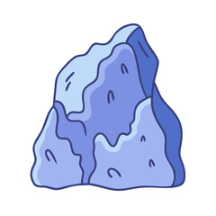 rock formation icon, rock formation vector illustration-simple illustration of rock formation, perfect for rock formation logos and icons