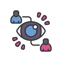 vision filled color icon. vector icon for your website, mobile, presentation, and logo design.