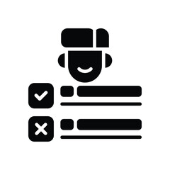 employee skill solid icon. vector icon for your website, mobile, presentation, and logo design.
