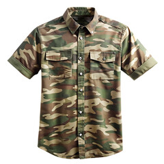 Naklejka premium green T- shirt isolated on white